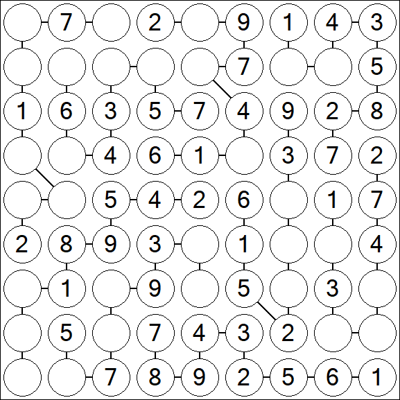 Chain Sudoku - Simple
