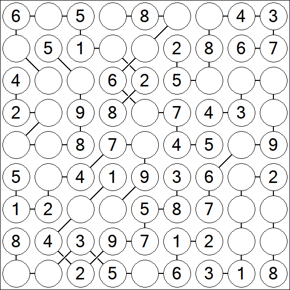 Chain Sudoku - Simple