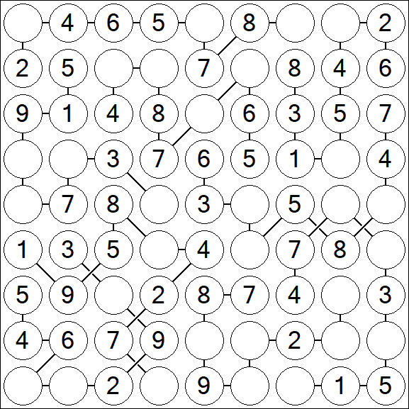 Chain Sudoku - Simple