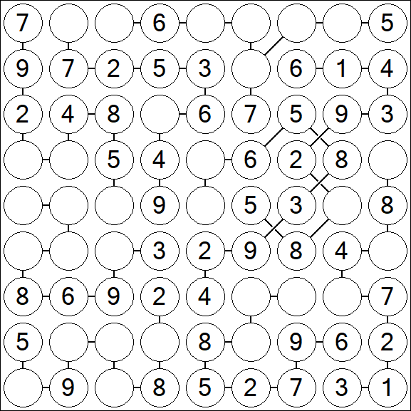 Chain Sudoku - Fácil