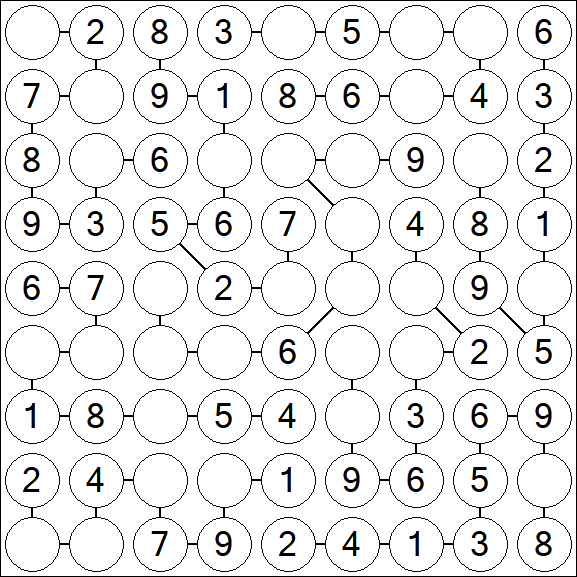 Chain Sudoku - Easy
