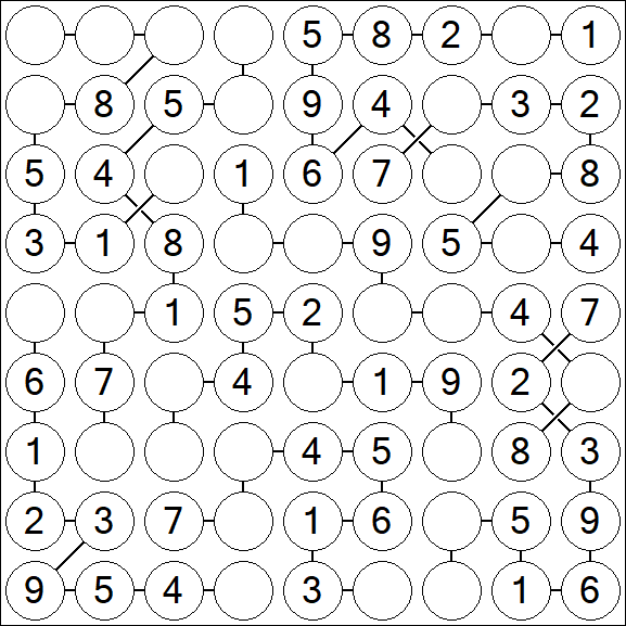 Chain Sudoku - Easy
