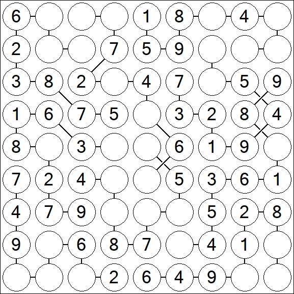 Chain Sudoku - Simple
