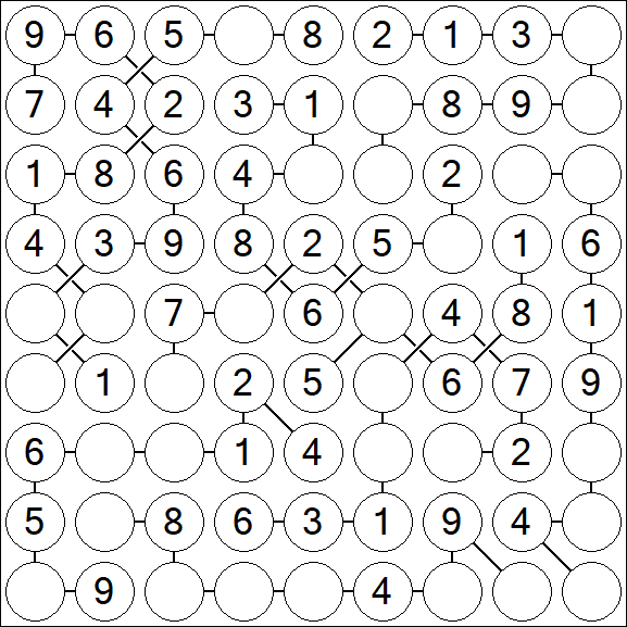 Chain Sudoku - Simple