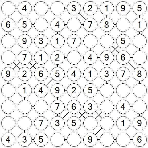 Chain Sudoku - Simple