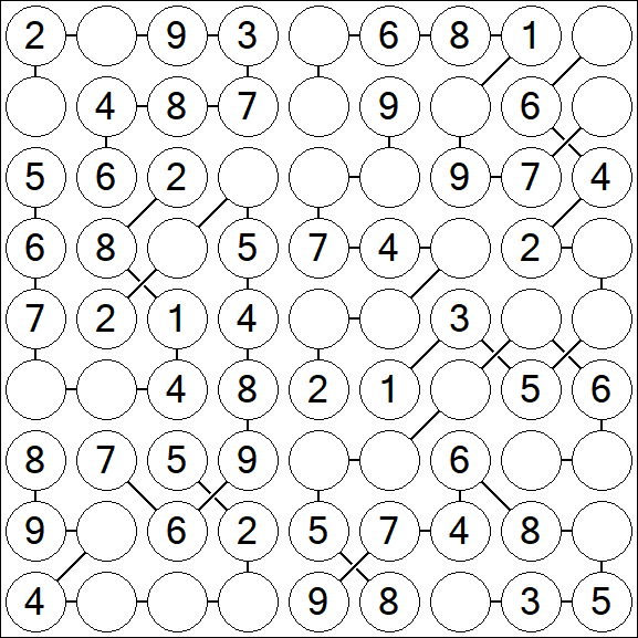 Chain Sudoku - Simple