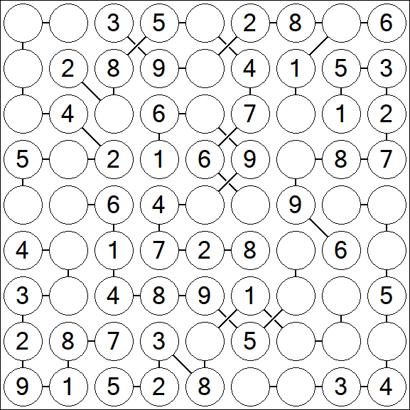 Chain Sudoku - Simple