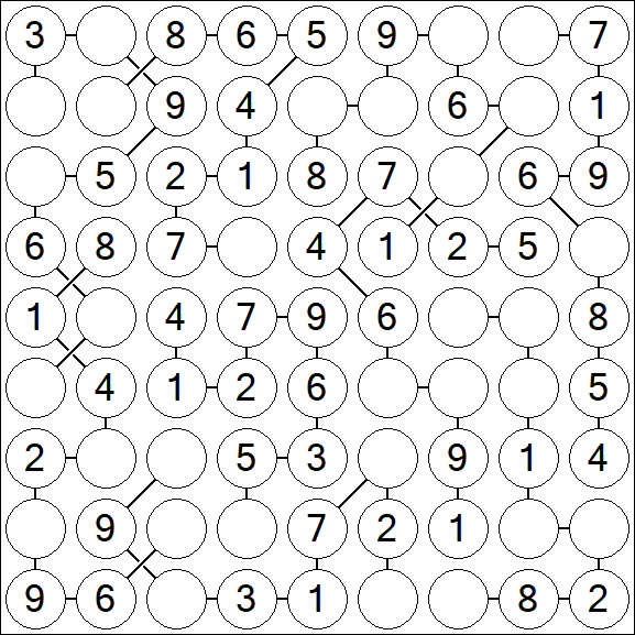 Chain Sudoku - Simple