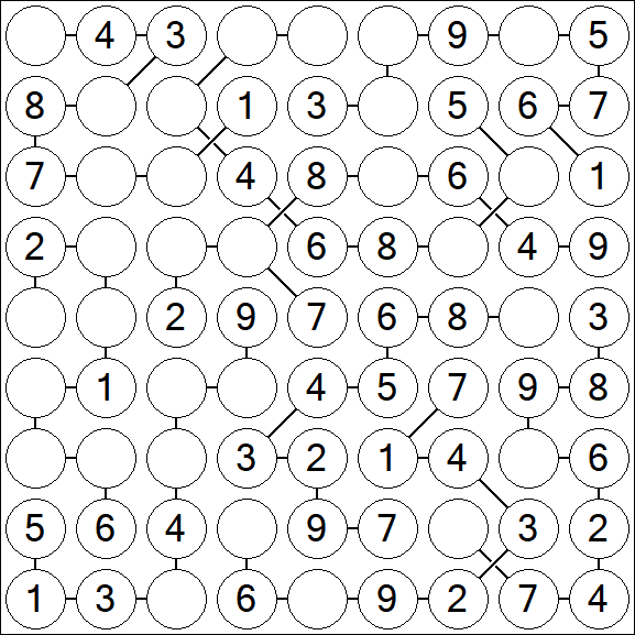 Chain Sudoku - Simple
