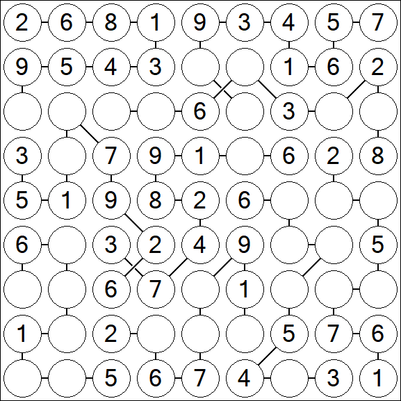 Chain Sudoku - Simple