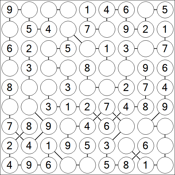 Chain Sudoku - Simple