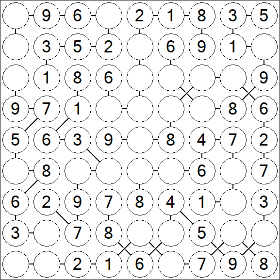 Chain Sudoku - Easy