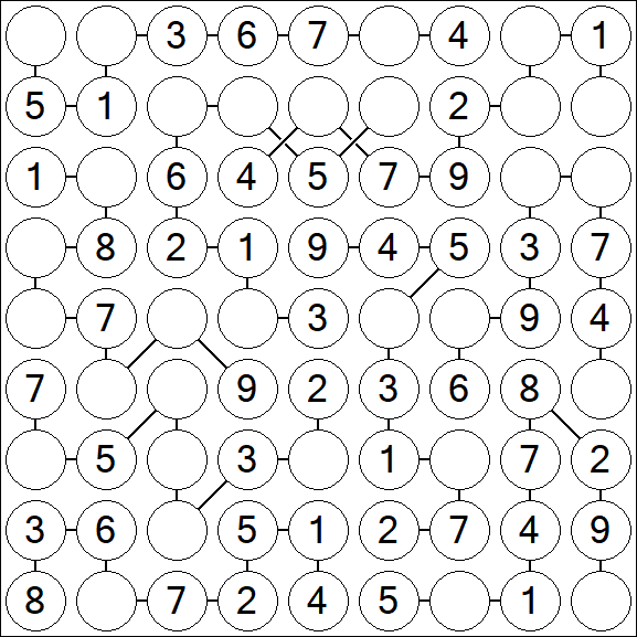 Chain Sudoku - Einfach