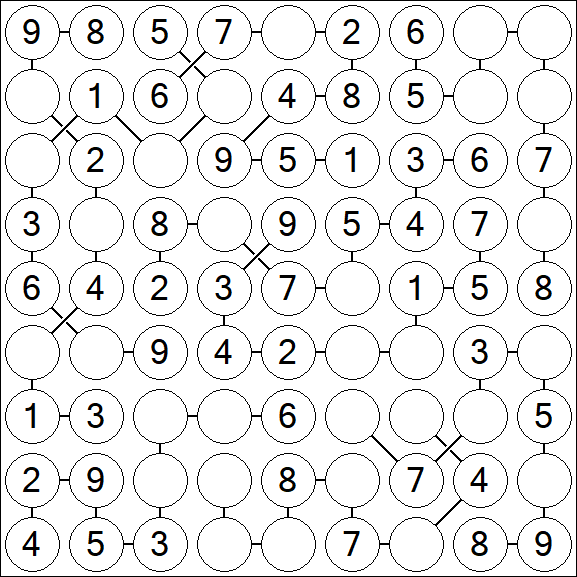 Chain Sudoku - Einfach