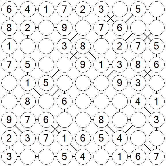 Chain Sudoku - Simple