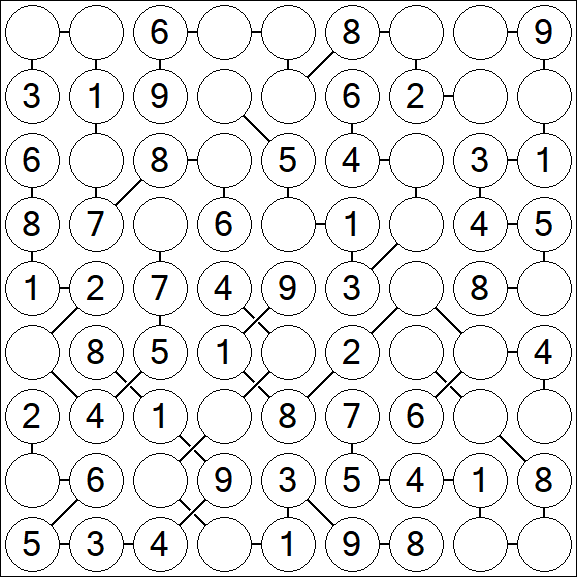 Chain Sudoku - Easy