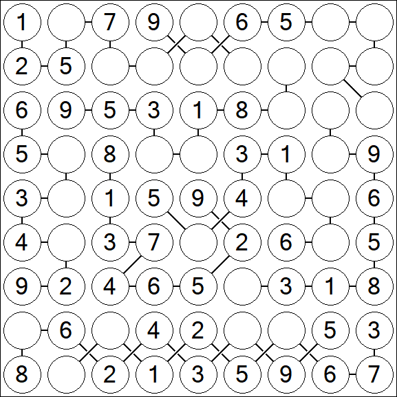 Chain Sudoku - Simple