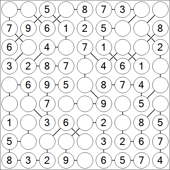 Chain Sudoku - Simple