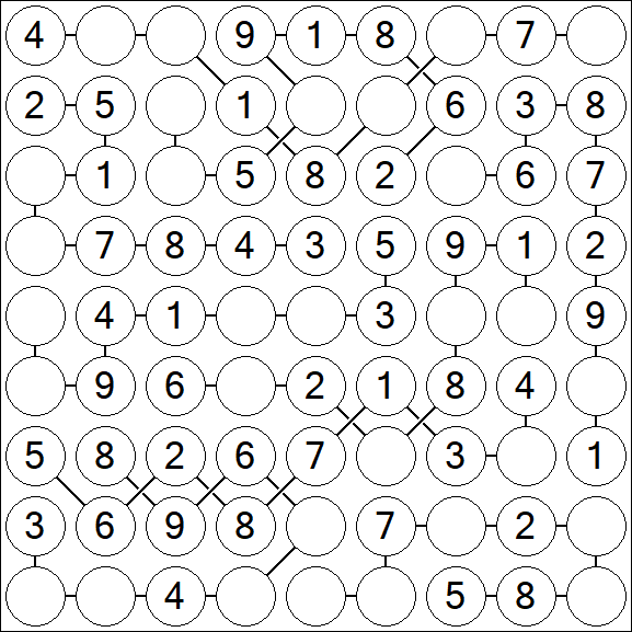 Chain Sudoku - Simple