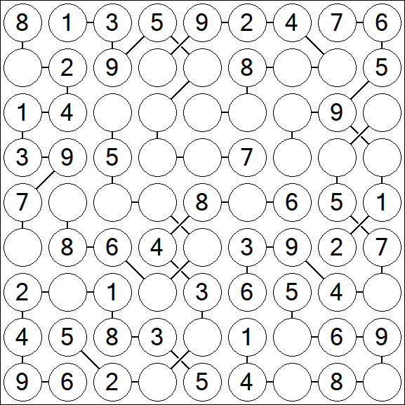 Chain Sudoku - Simple