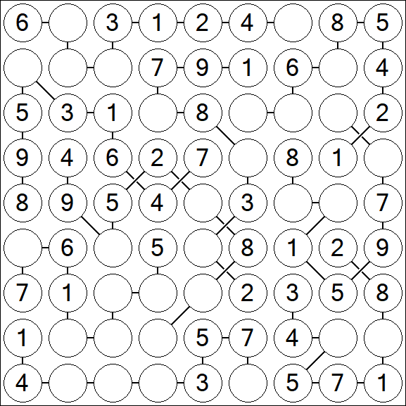 Chain Sudoku - Simple