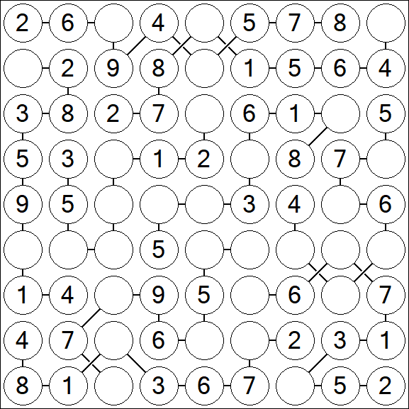 Chain Sudoku - Simple