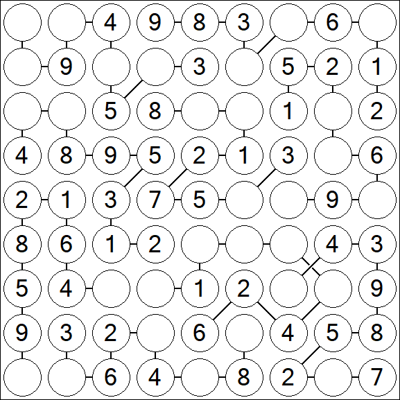 Chain Sudoku - Simple