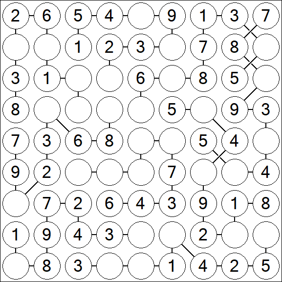Chain Sudoku - Simple