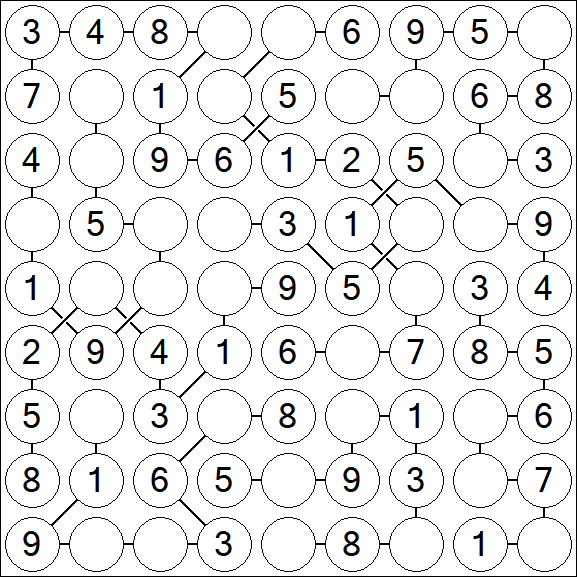 Chain Sudoku - Simple