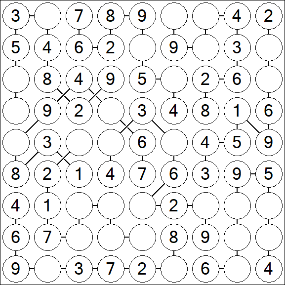 Chain Sudoku - Einfach