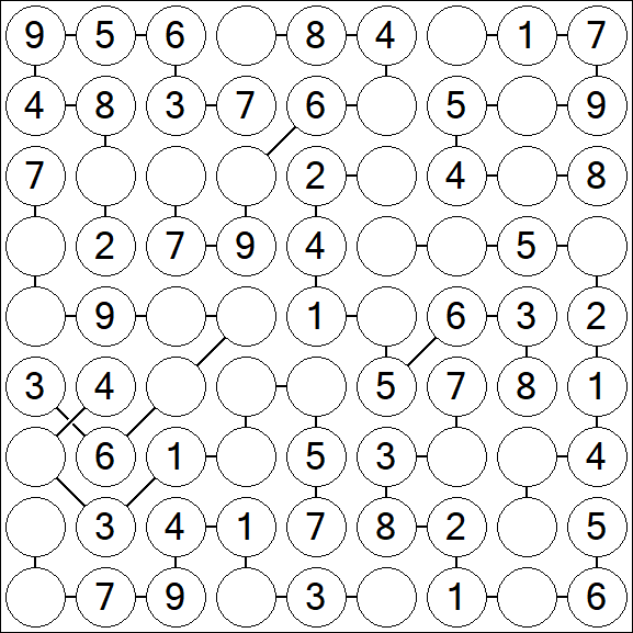 Chain Sudoku - Simple