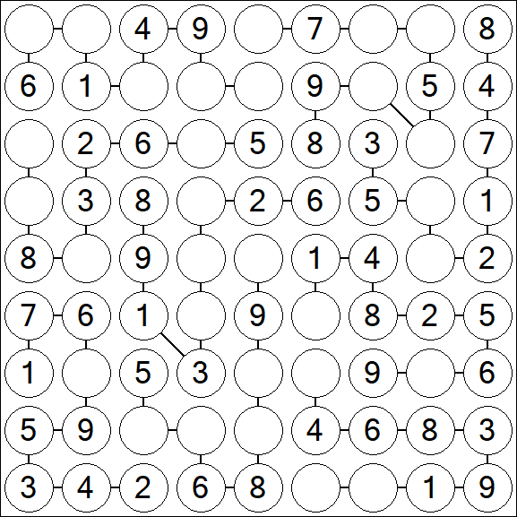 Chain Sudoku - Simple