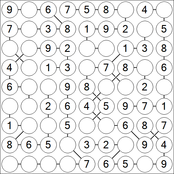 Chain Sudoku - Simple