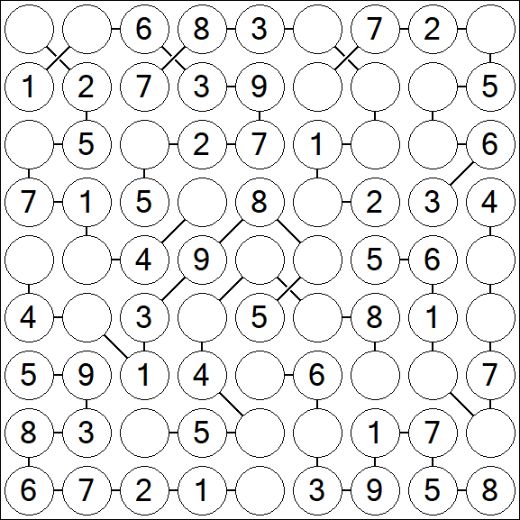 Chain Sudoku - Simple