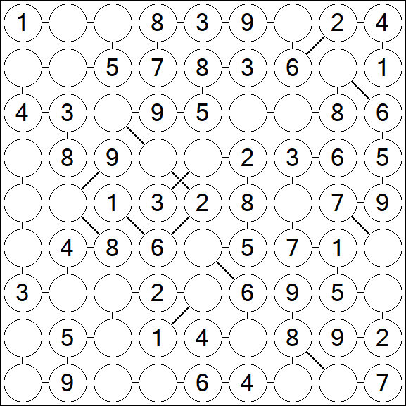 Chain Sudoku - Simple