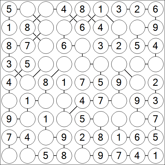 Chain Sudoku - Einfach