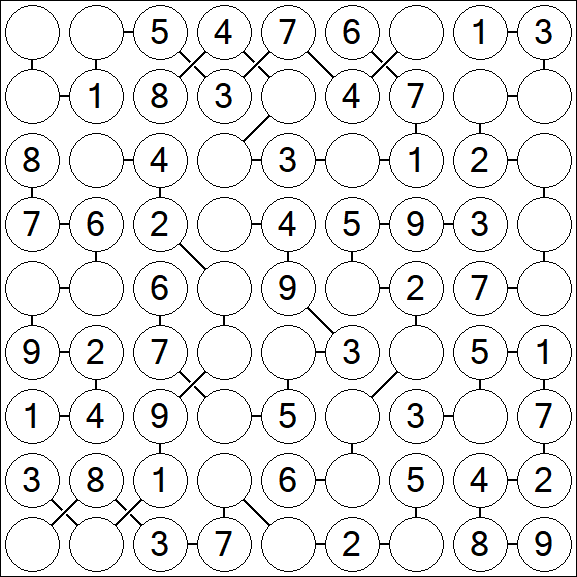 Chain Sudoku - Simple