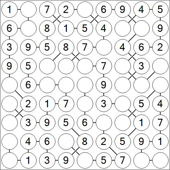 Chain Sudoku - Simple
