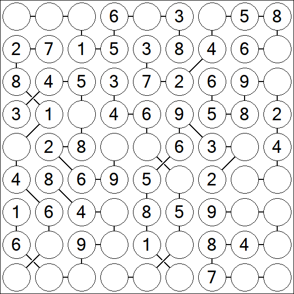 Chain Sudoku - Simple