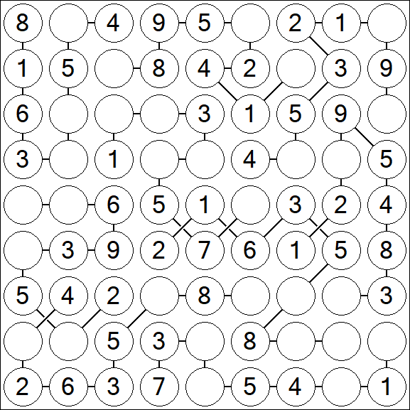 Chain Sudoku - Simple
