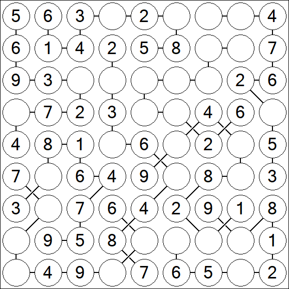 Chain Sudoku - Simple