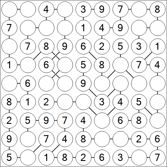 Chain Sudoku - Simple