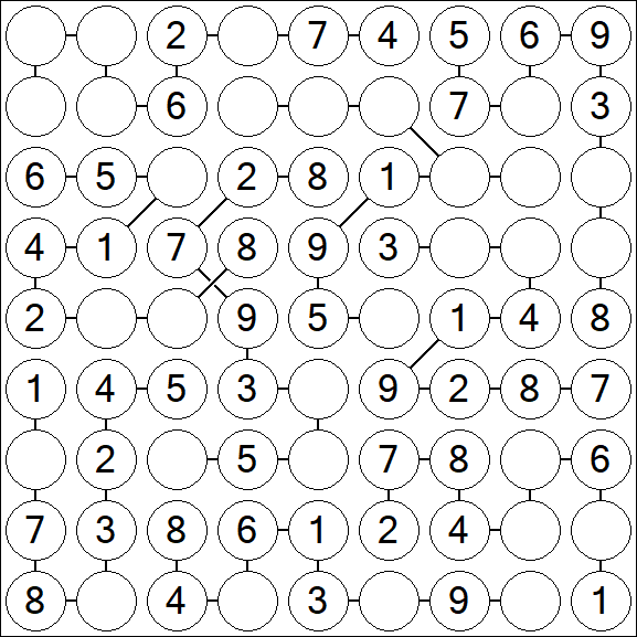 Chain Sudoku - Simple