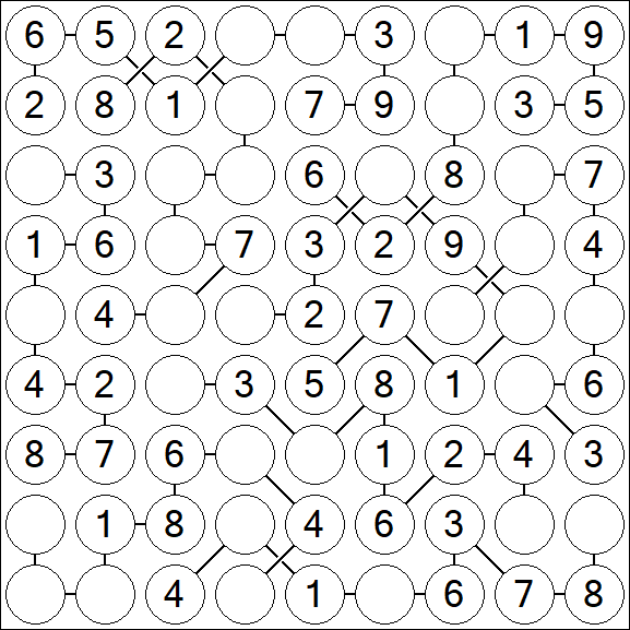 Chain Sudoku - Easy