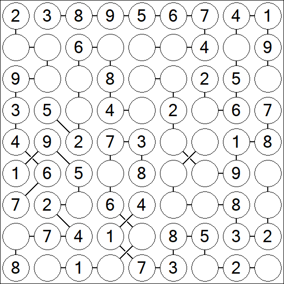 Chain Sudoku - Easy