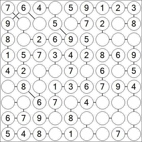 Chain Sudoku - Easy