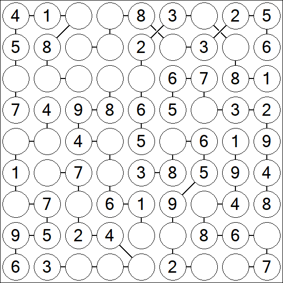 Chain Sudoku - Easy
