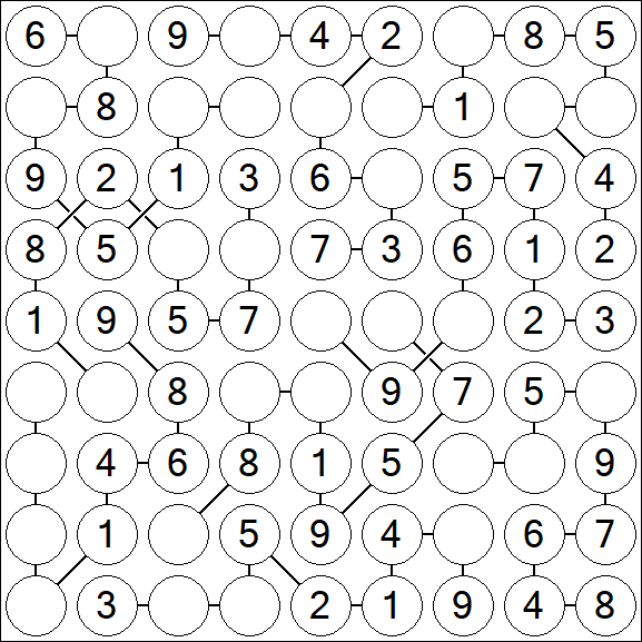 Chain Sudoku - Easy
