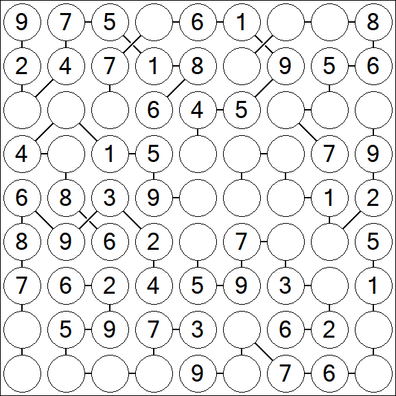 Chain Sudoku - Easy