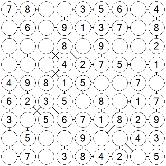 Chain Sudoku - Einfach